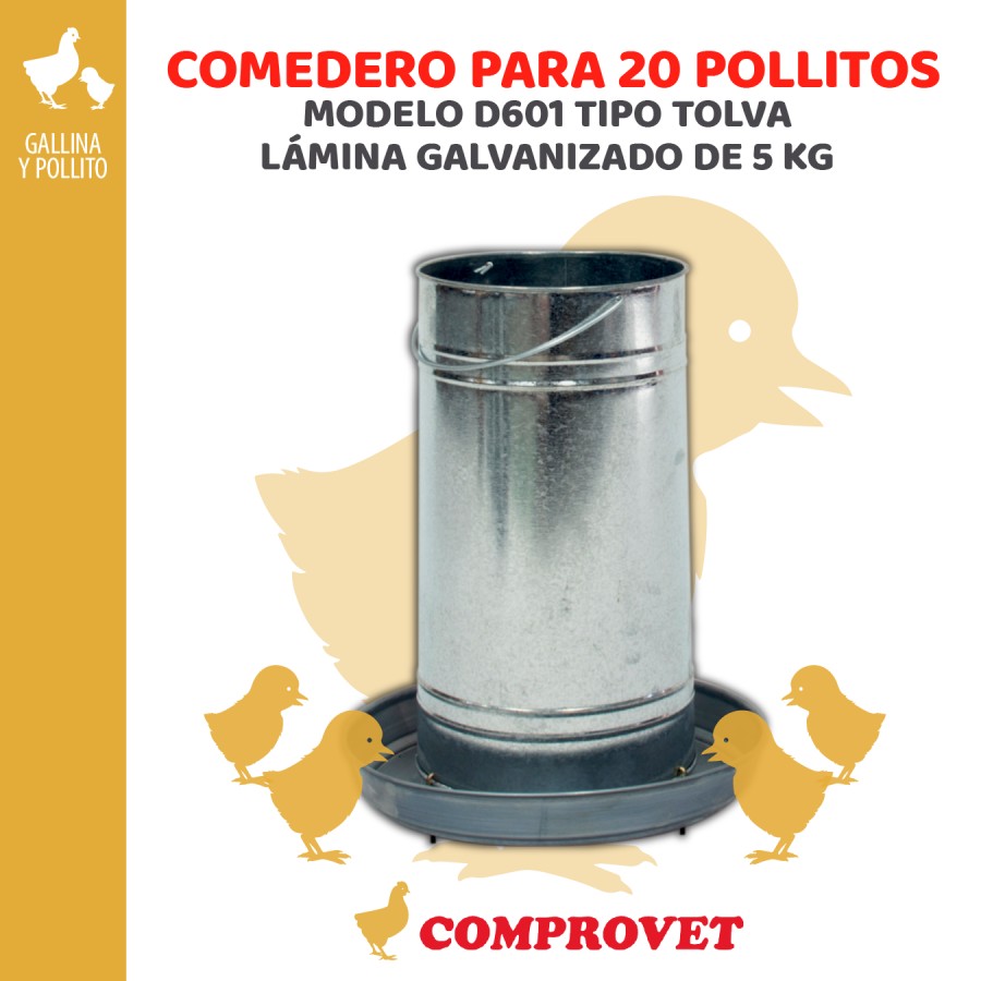 Comederos Tipo Tolva Galvanizados