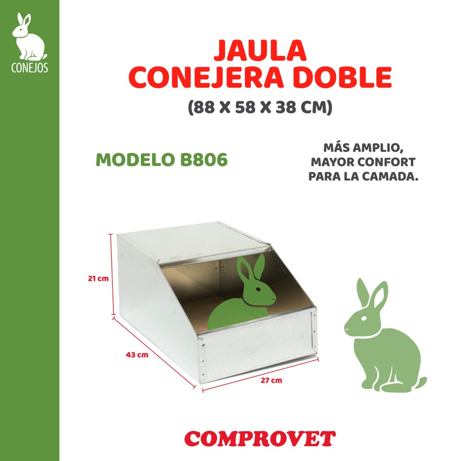 Nido de conejo tipo familiar