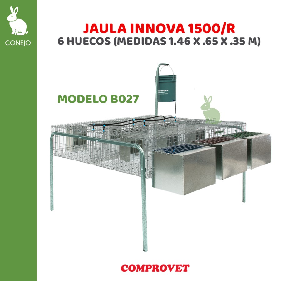 Jaula innova 1500/-r 6 huecos
