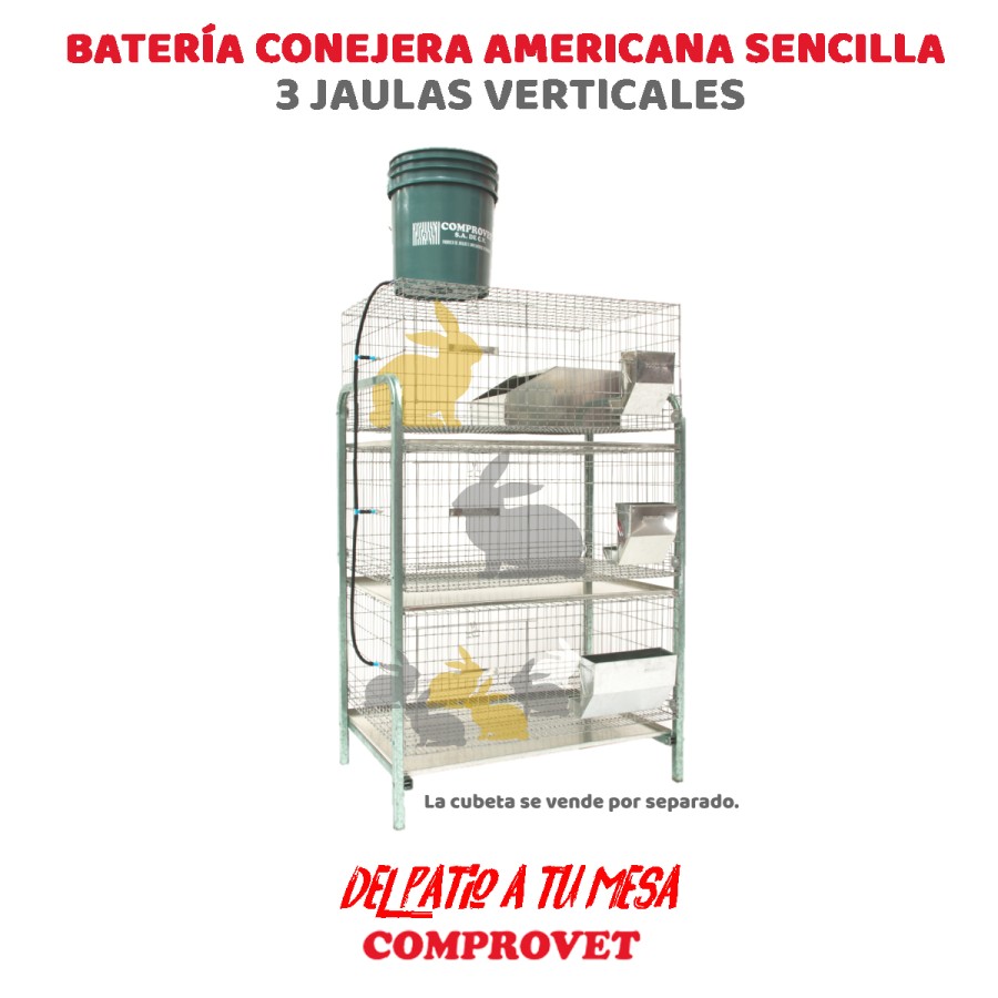 BaterÃ­a conejera americana sencilla